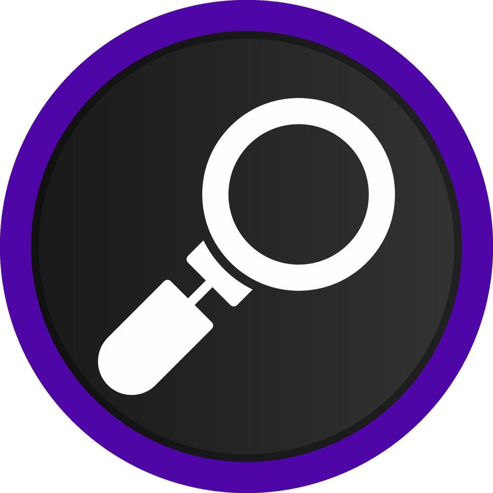 Magnifying Glass Creative Icon Design vector