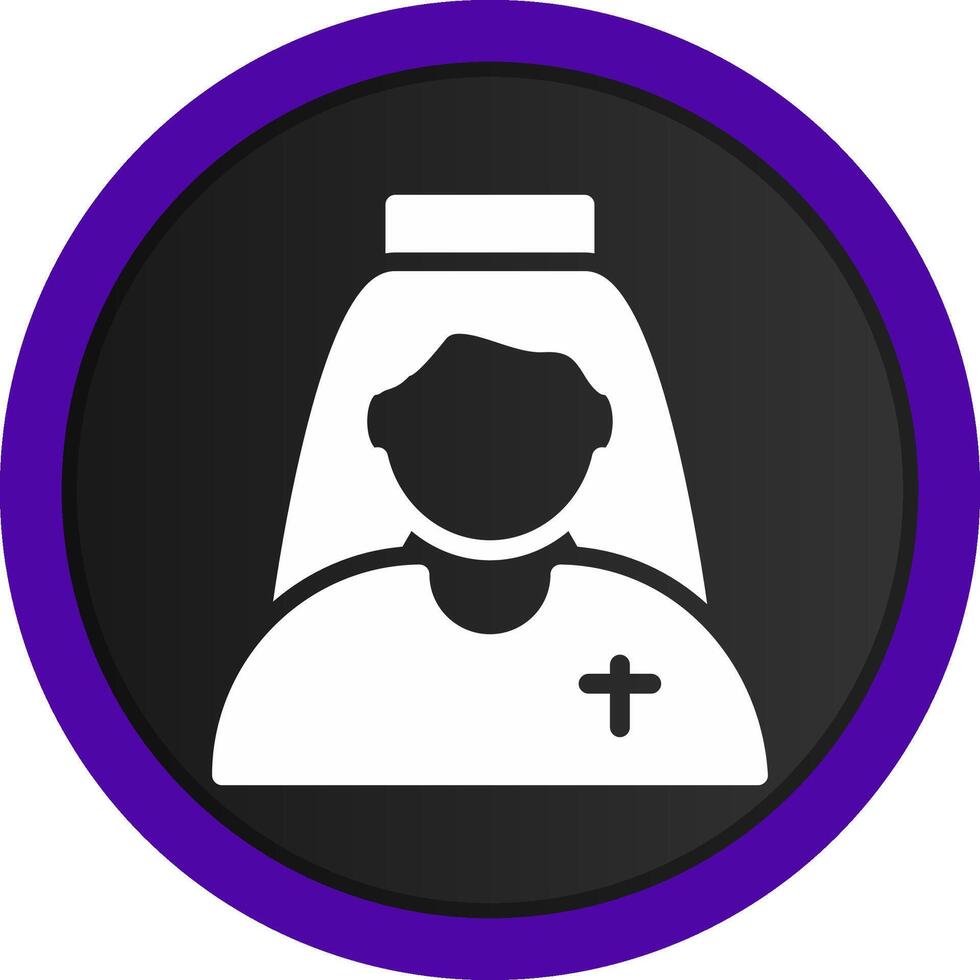 Nun Creative Icon Design vector