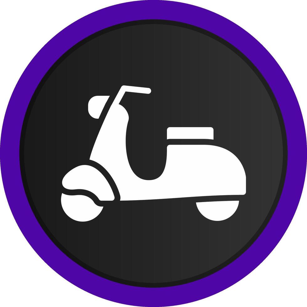 diseño de icono creativo de scooter vector