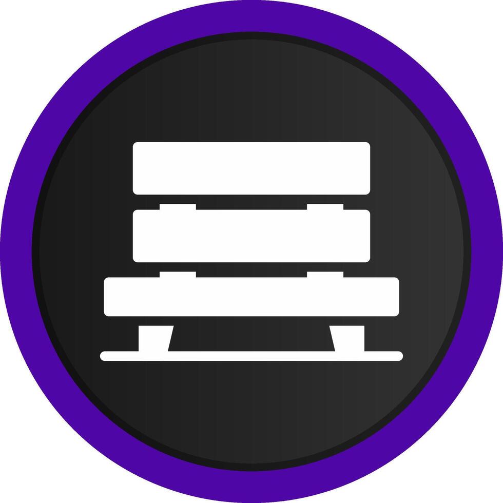 Bench Creative Icon Design vector