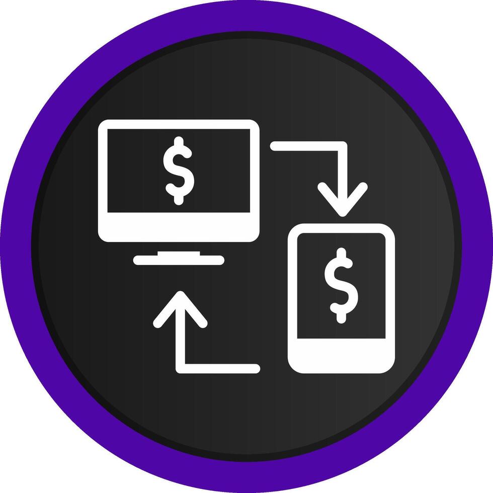 Online Transfer Creative Icon Design vector