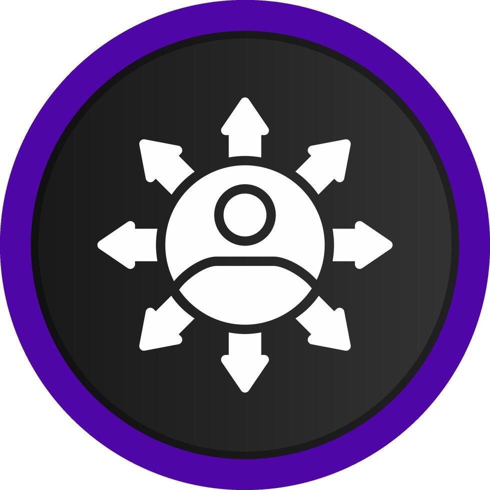 Influence Creative Icon Design vector