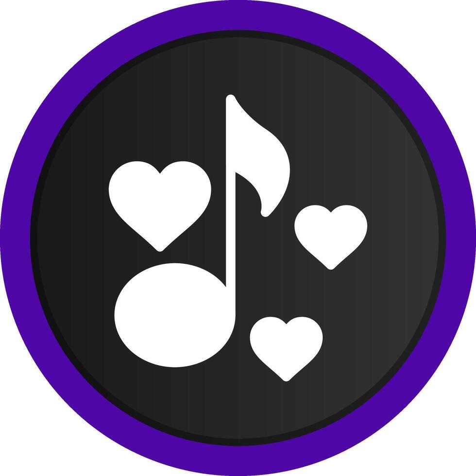 Love Song Creative Icon Design vector