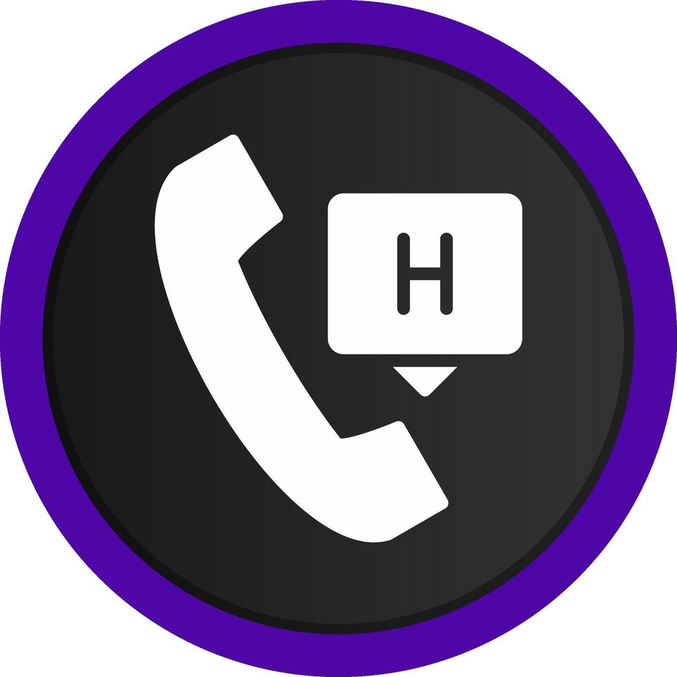 Emergency Call Creative Icon Design vector