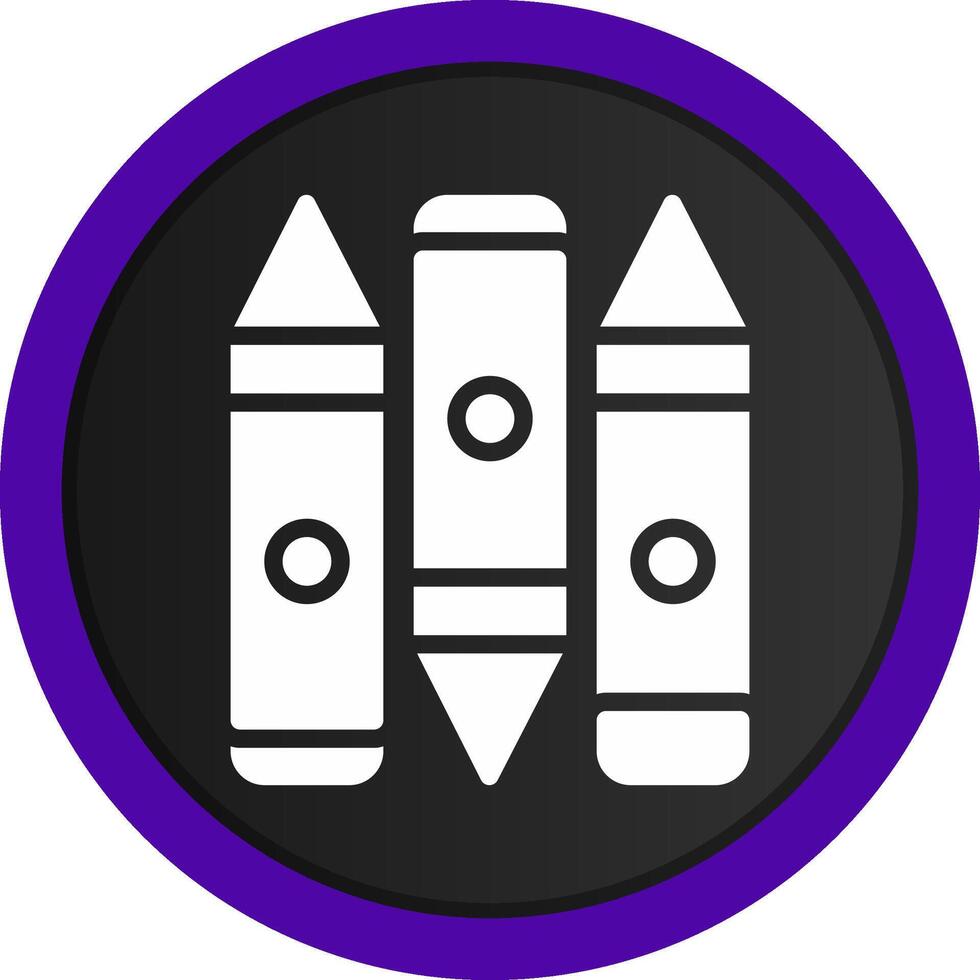 Crayon Creative Icon Design vector