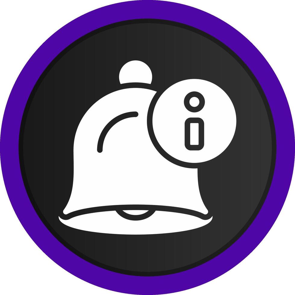 Notification Bell Creative Icon Design vector