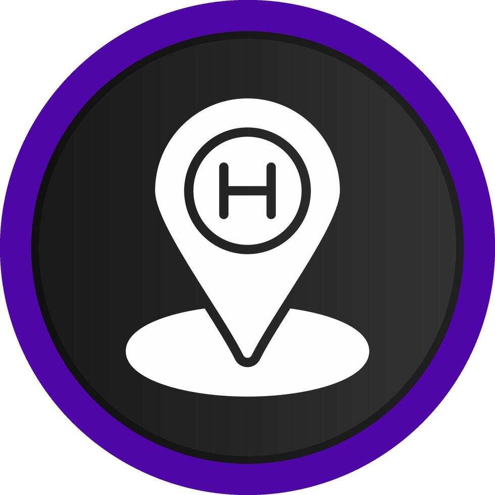 Helipad Creative Icon Design vector