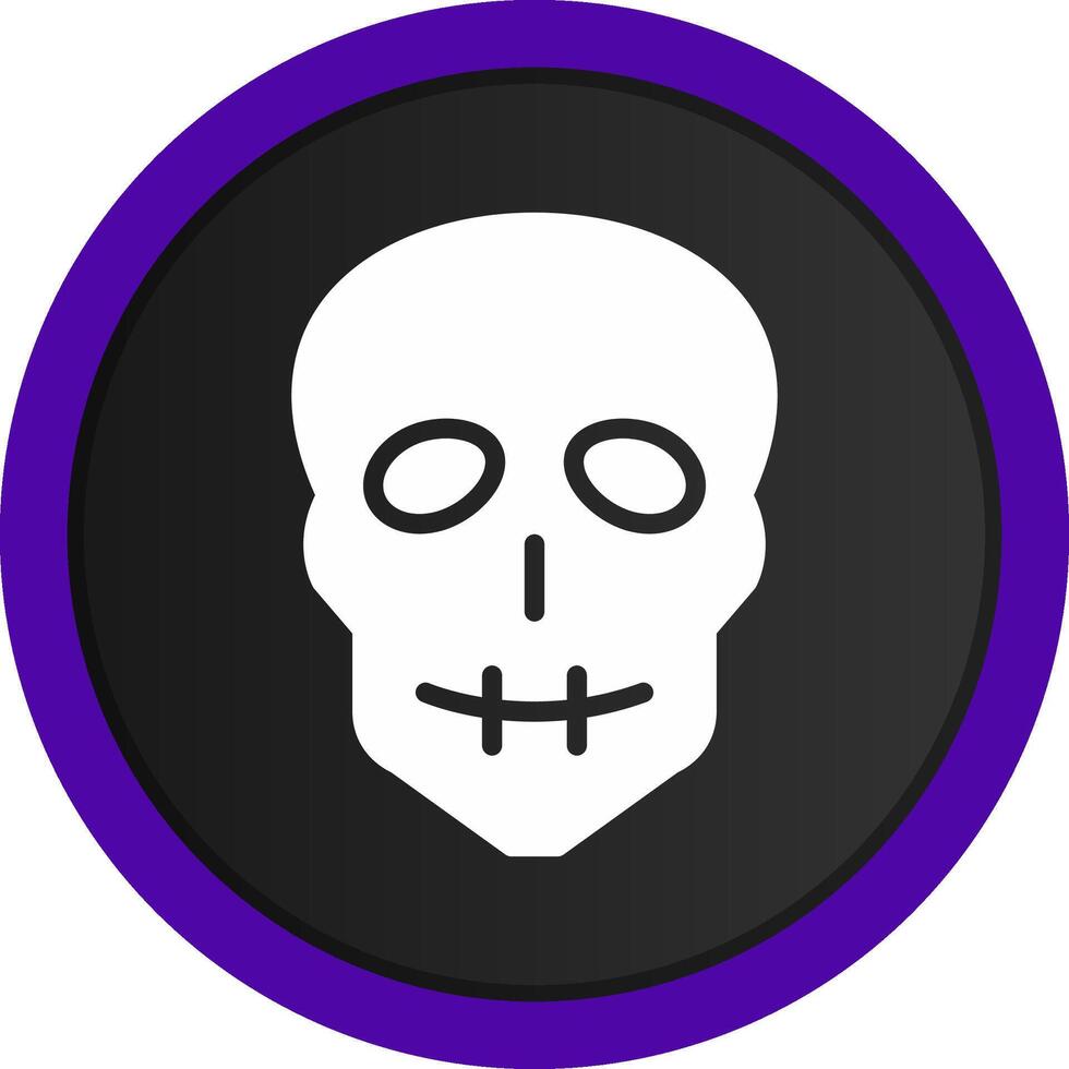 diseño de icono creativo de calavera vector