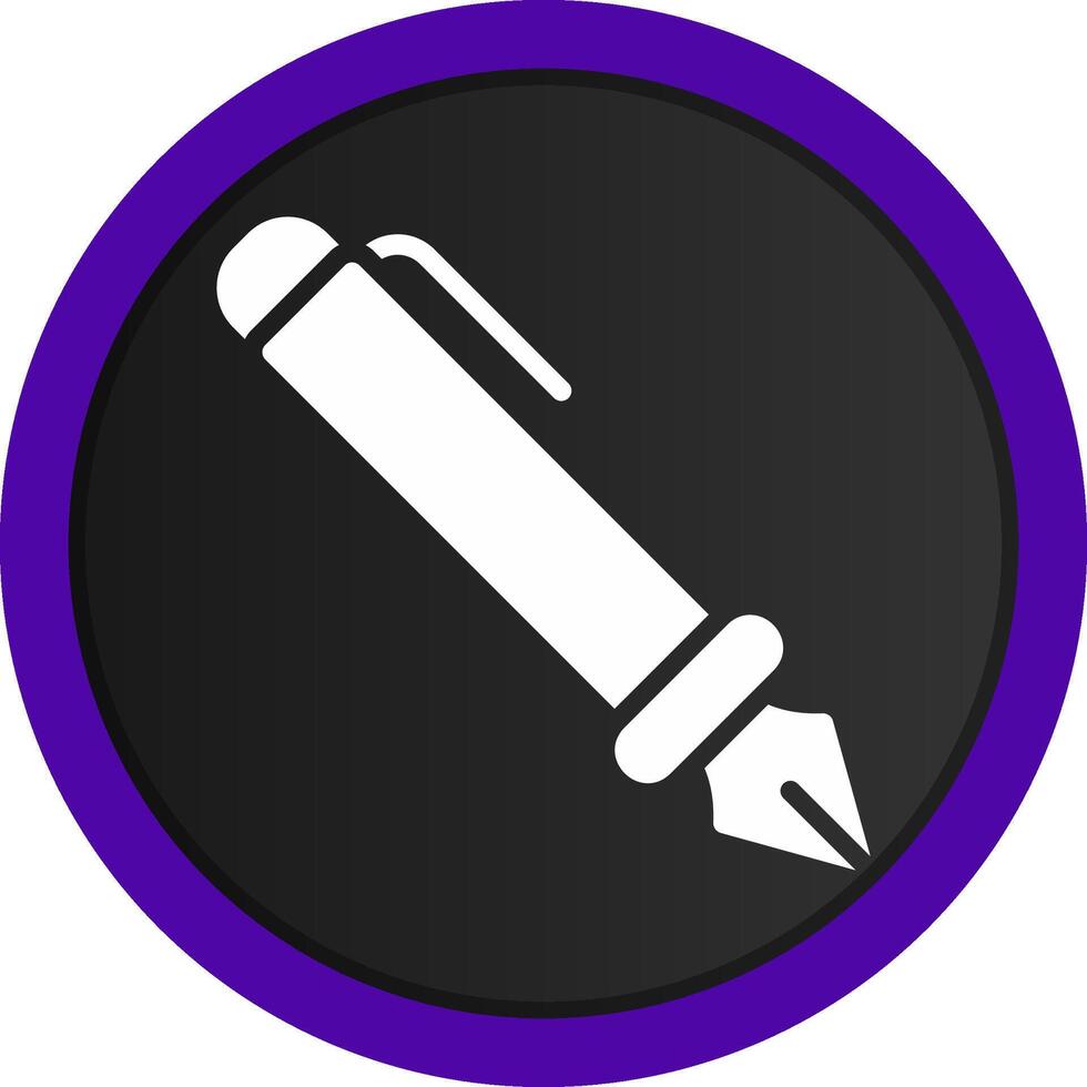 Fountain Pen Creative Icon Design vector