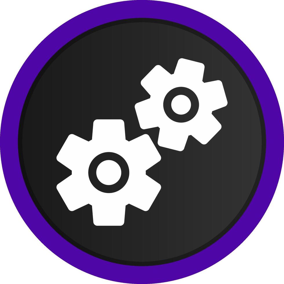 Cogwheels Creative Icon Design vector