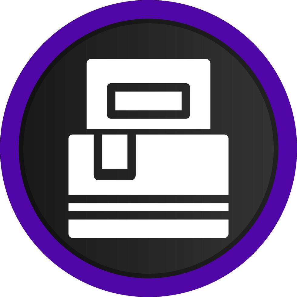 Cardboard Creative Icon Design vector