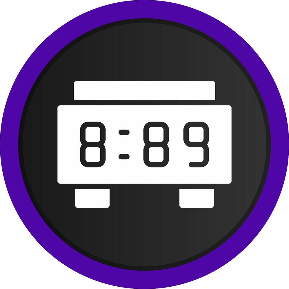 Digital Clock Creative Icon Design vector