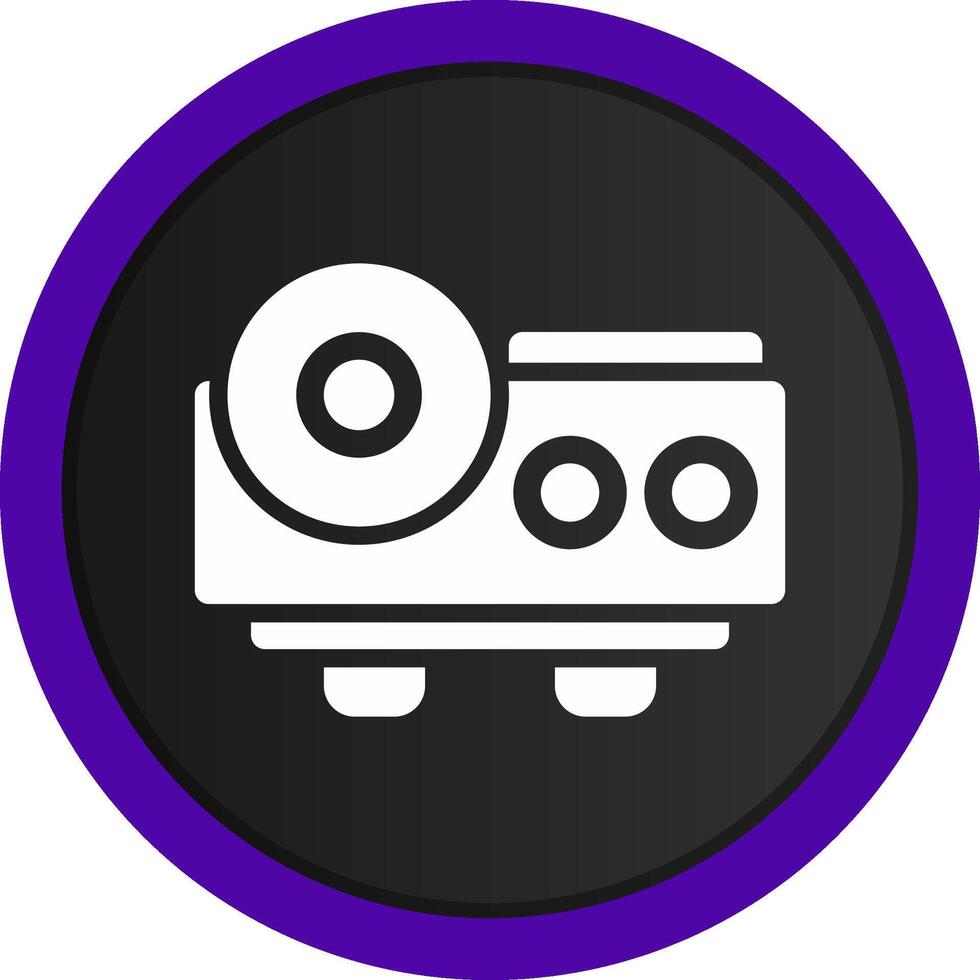 diseño de icono creativo del proyector vector