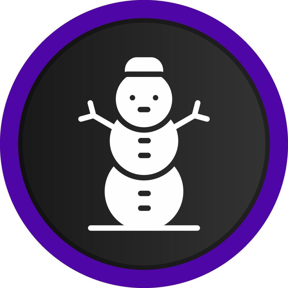 Snowman Creative Icon Design vector