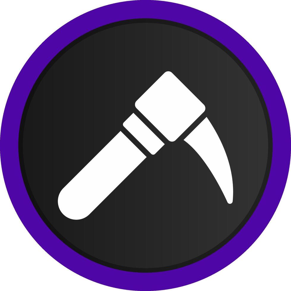 Pickaxe Creative Icon Design vector