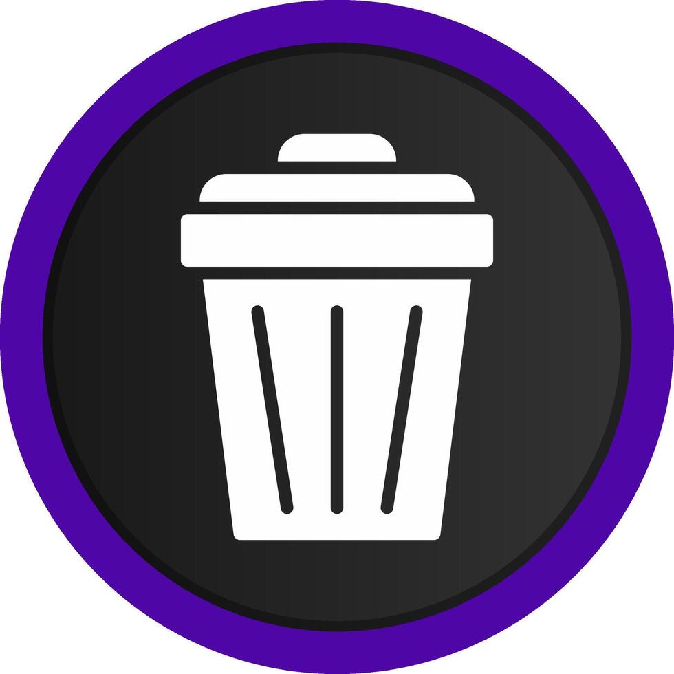 Trash Can Creative Icon Design vector