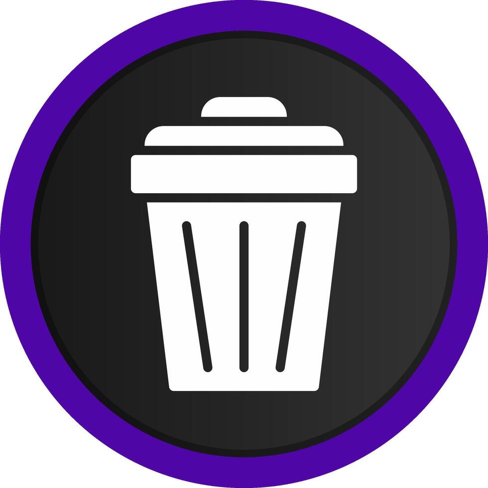 Trash Can Creative Icon Design vector