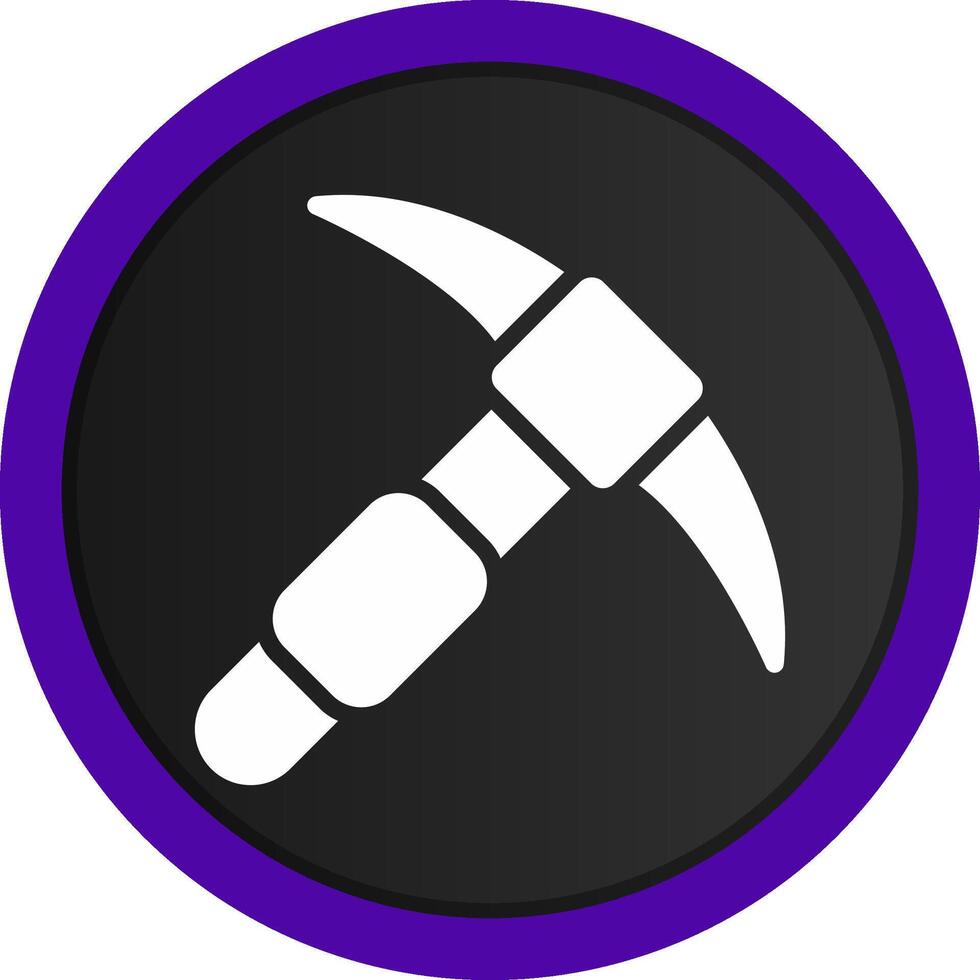 Pickaxe Creative Icon Design vector