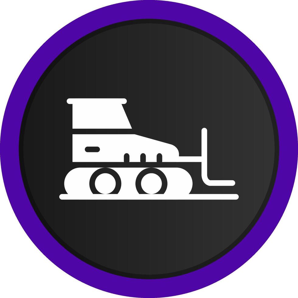 Bulldozer Creative Icon Design vector
