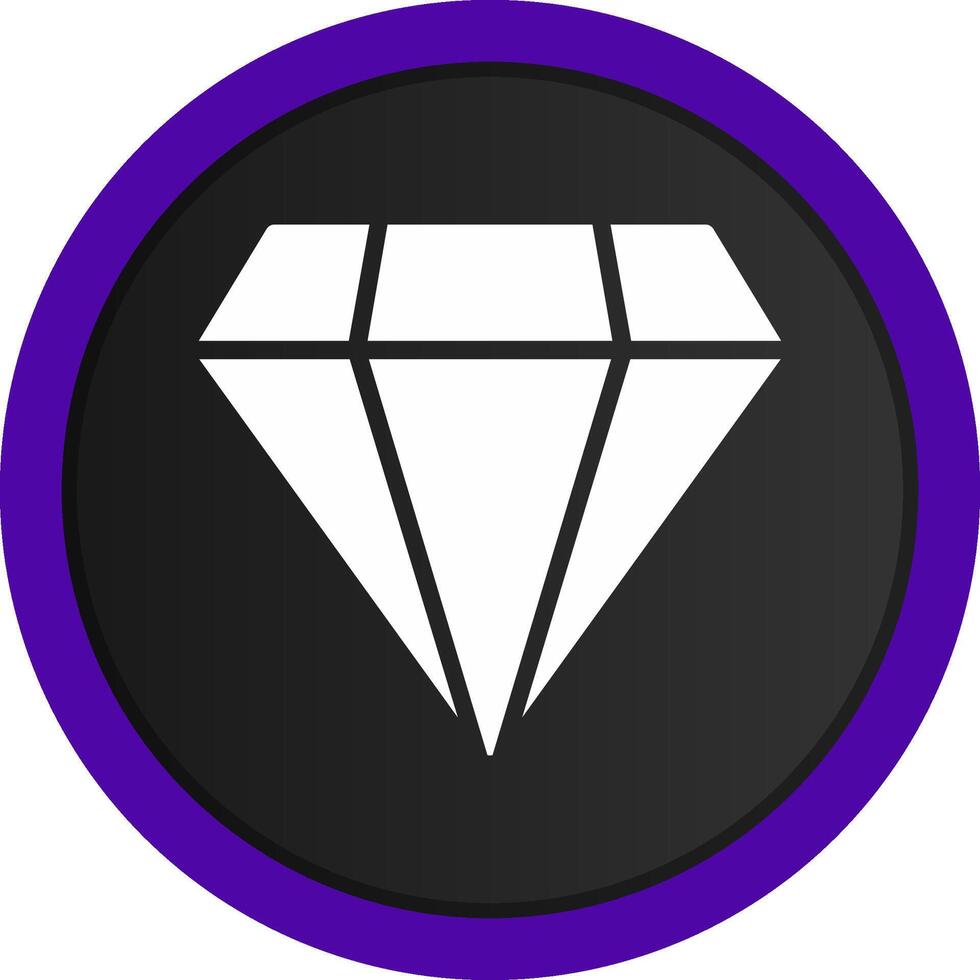 diseño de icono creativo de diamante vector