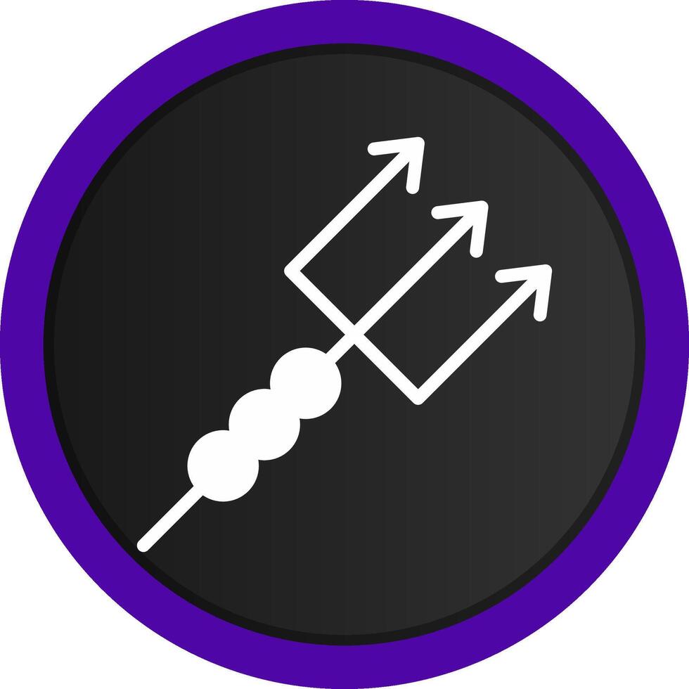 Trident Creative Icon Design vector