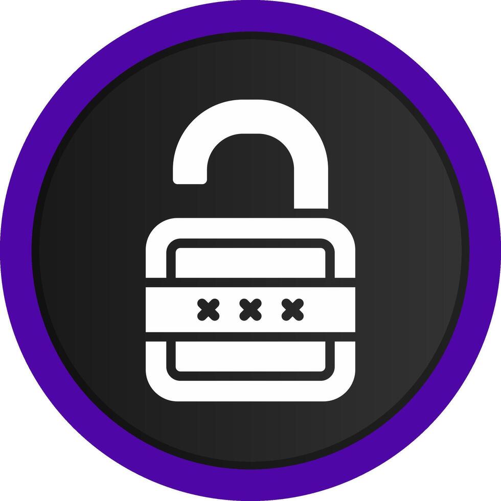 Lock Open Creative Icon Design vector