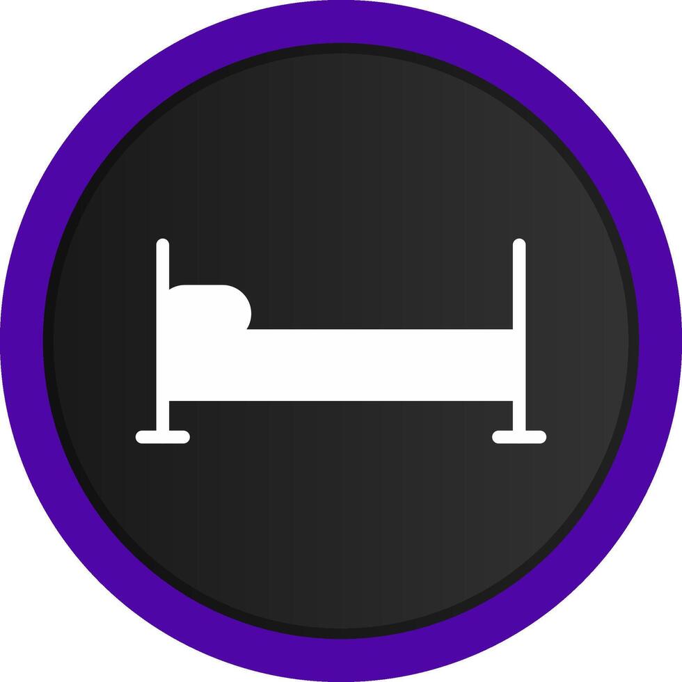 Single Bed Creative Icon Design vector