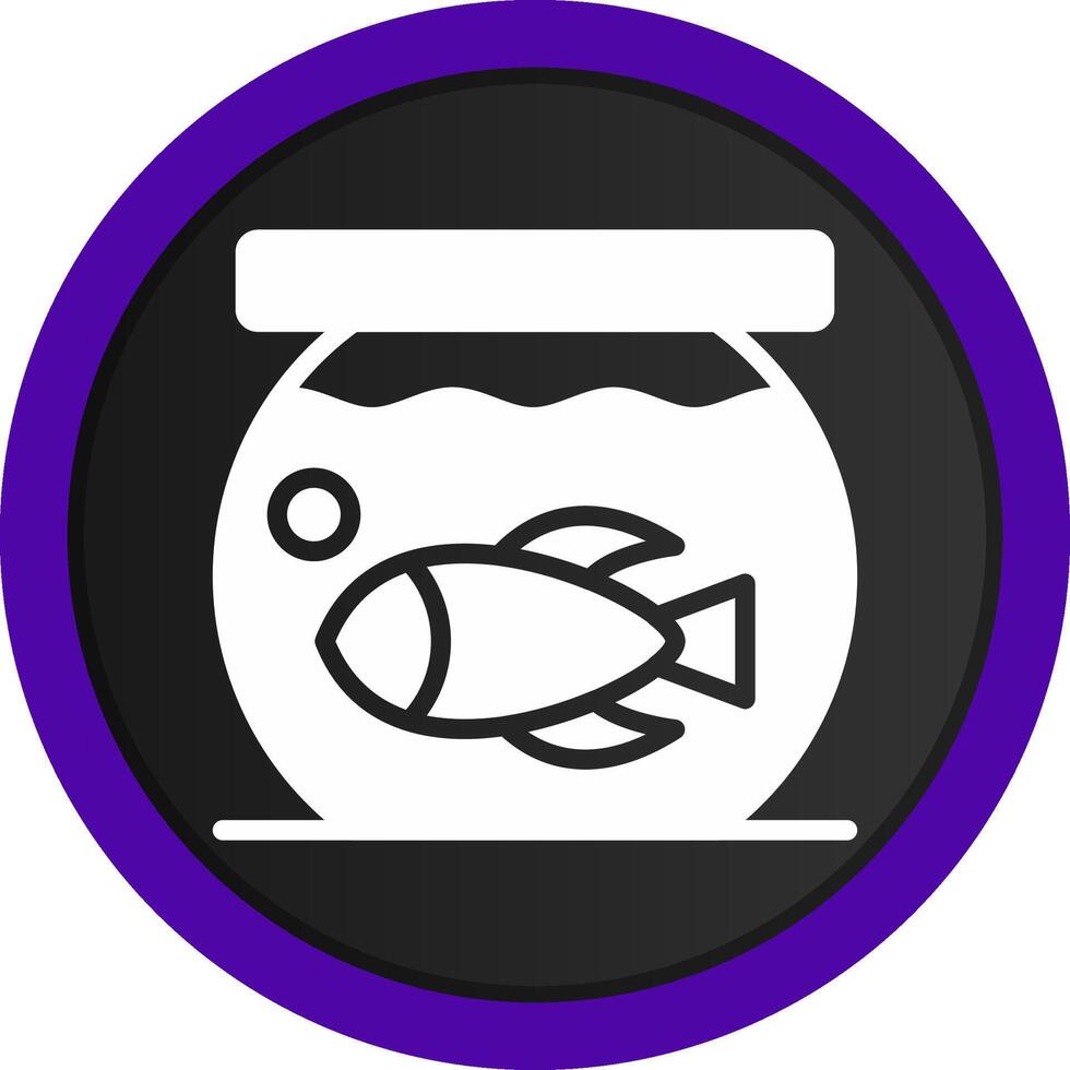 Fish Bowl Creative Icon Design vector