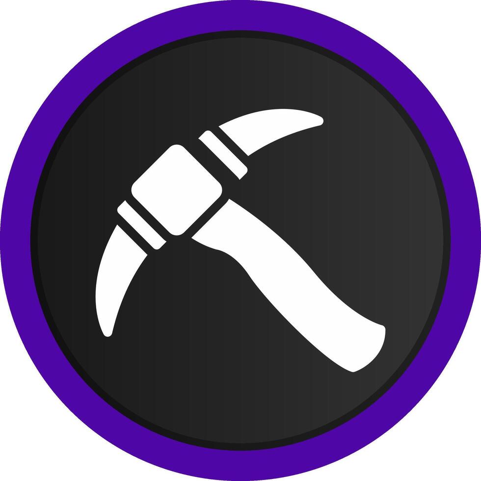 Pickaxe Creative Icon Design vector