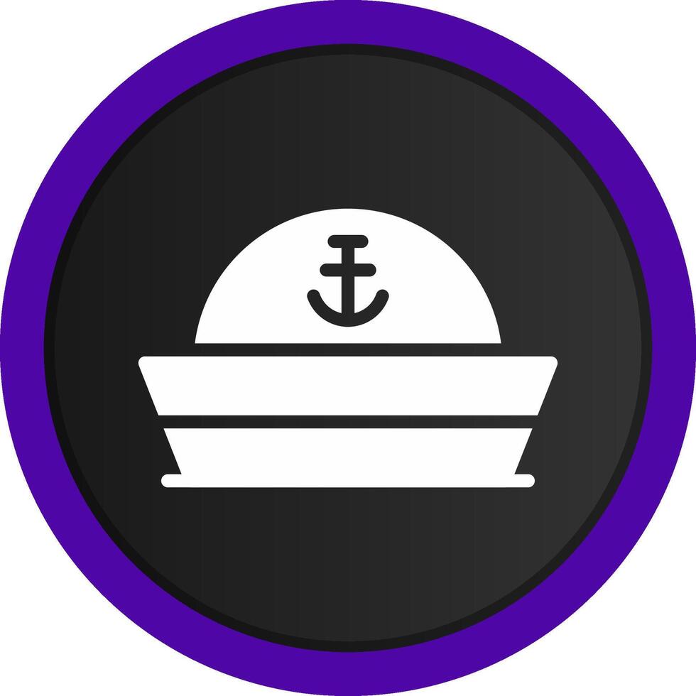 diseño de icono creativo de sombrero de marinero vector