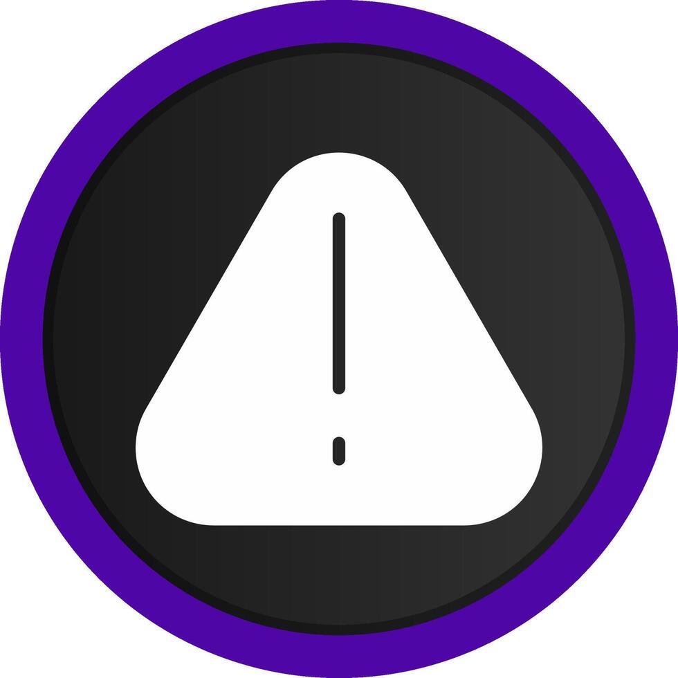 Warning Creative Icon Design vector