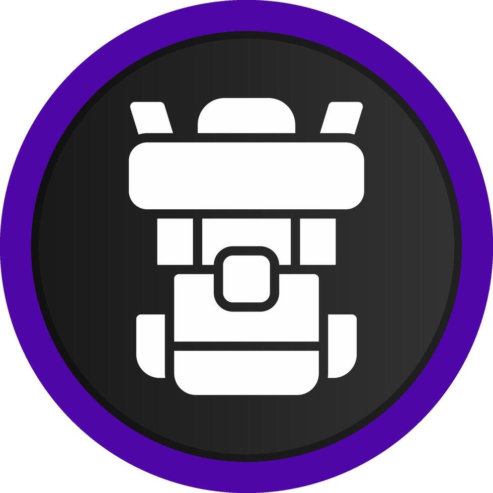 Backpack Creative Icon Design vector