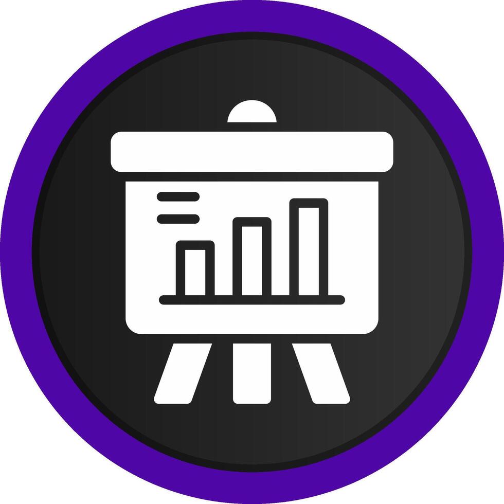 Projector Screen Creative Icon Design vector