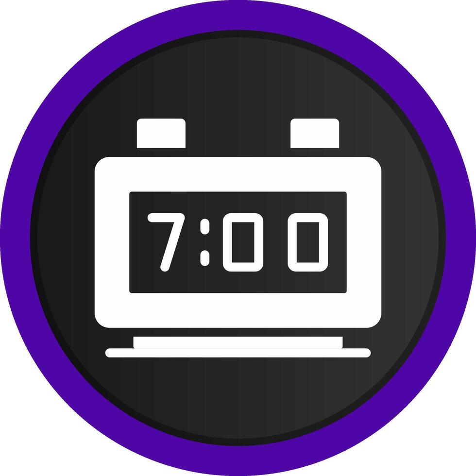 Digital Clock Creative Icon Design vector