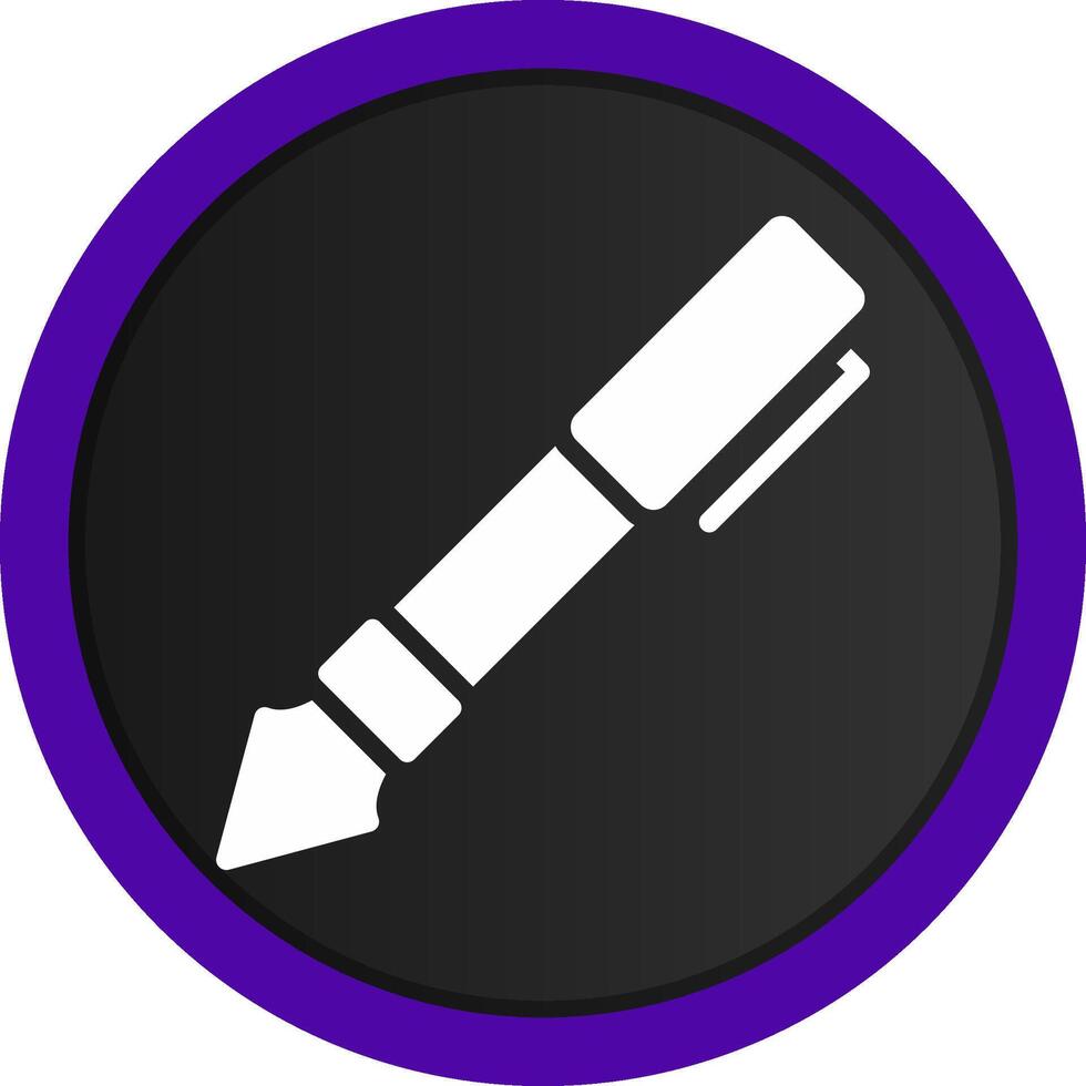 Fountain Pen Creative Icon Design vector