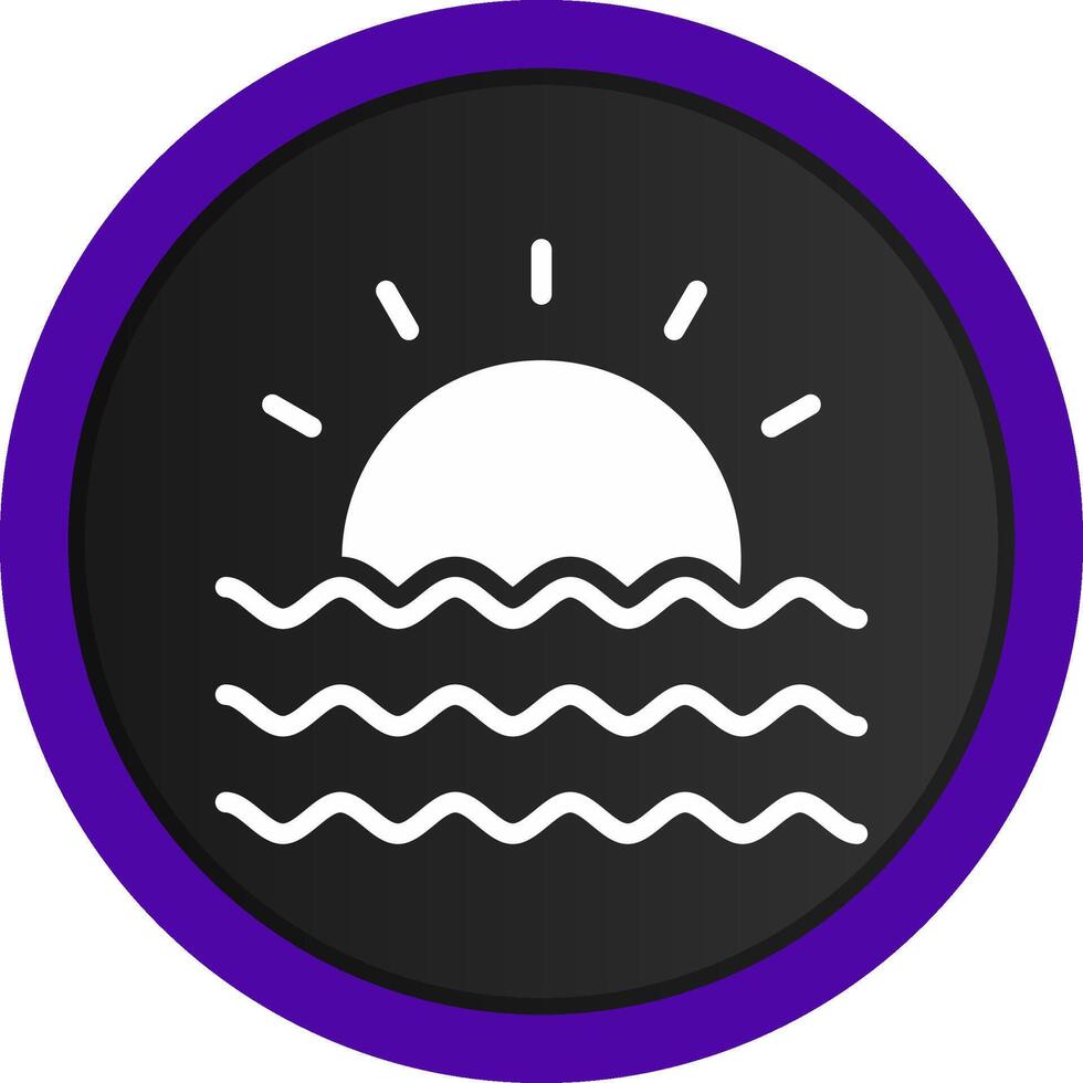Sunset Creative Icon Design vector
