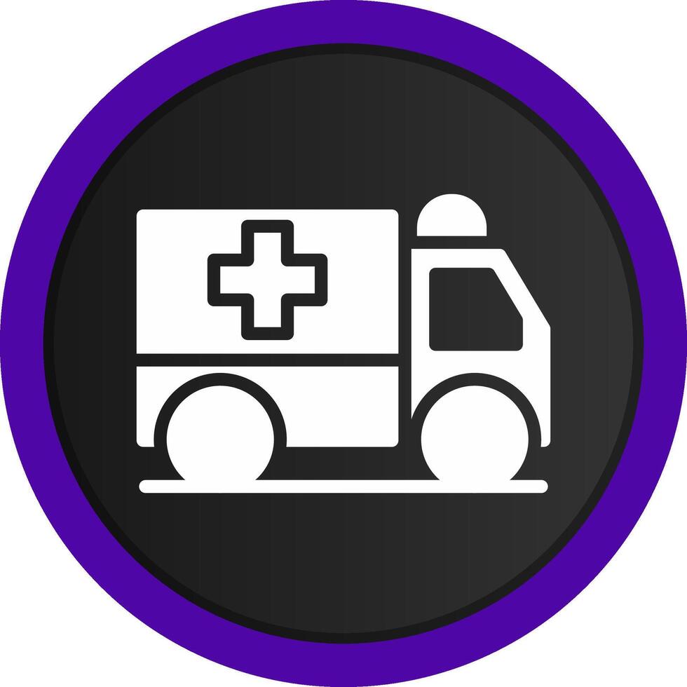 Ambulance Creative Icon Design vector