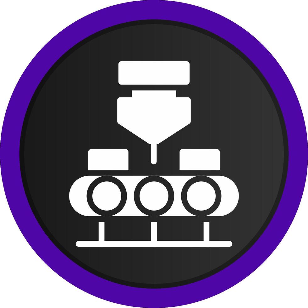Conveyor Belt Creative Icon Design vector