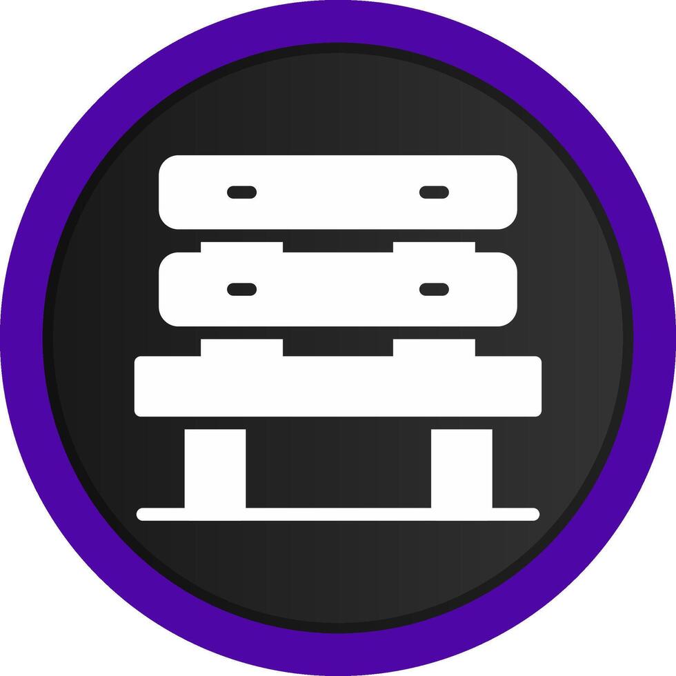 Bench Creative Icon Design vector