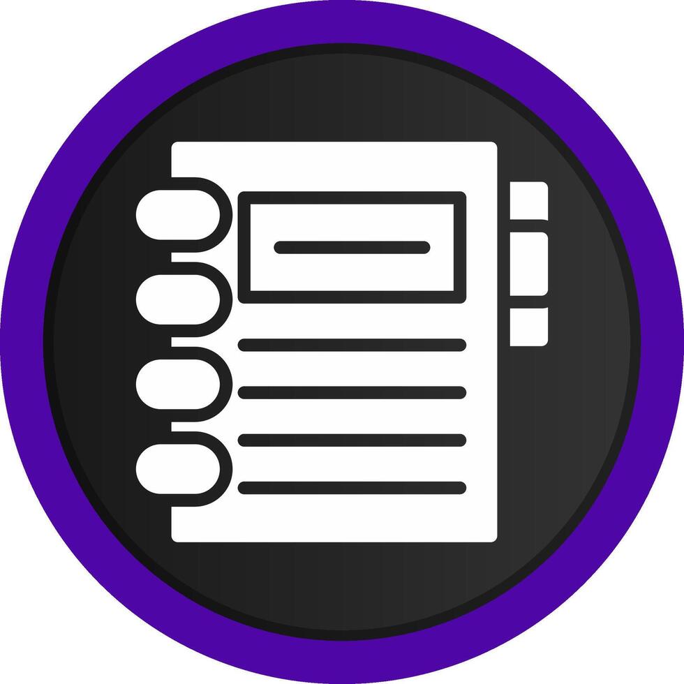 Agenda Creative Icon Design vector