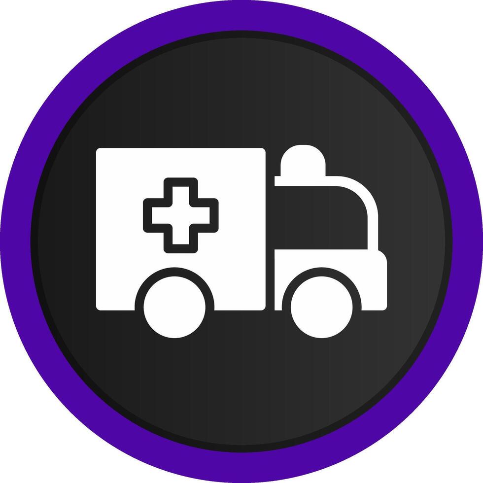 Ambulance Creative Icon Design vector