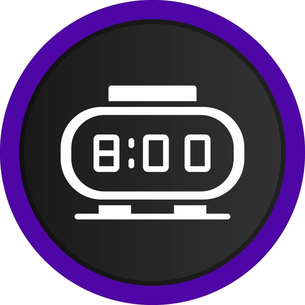 Digital Clock Creative Icon Design vector