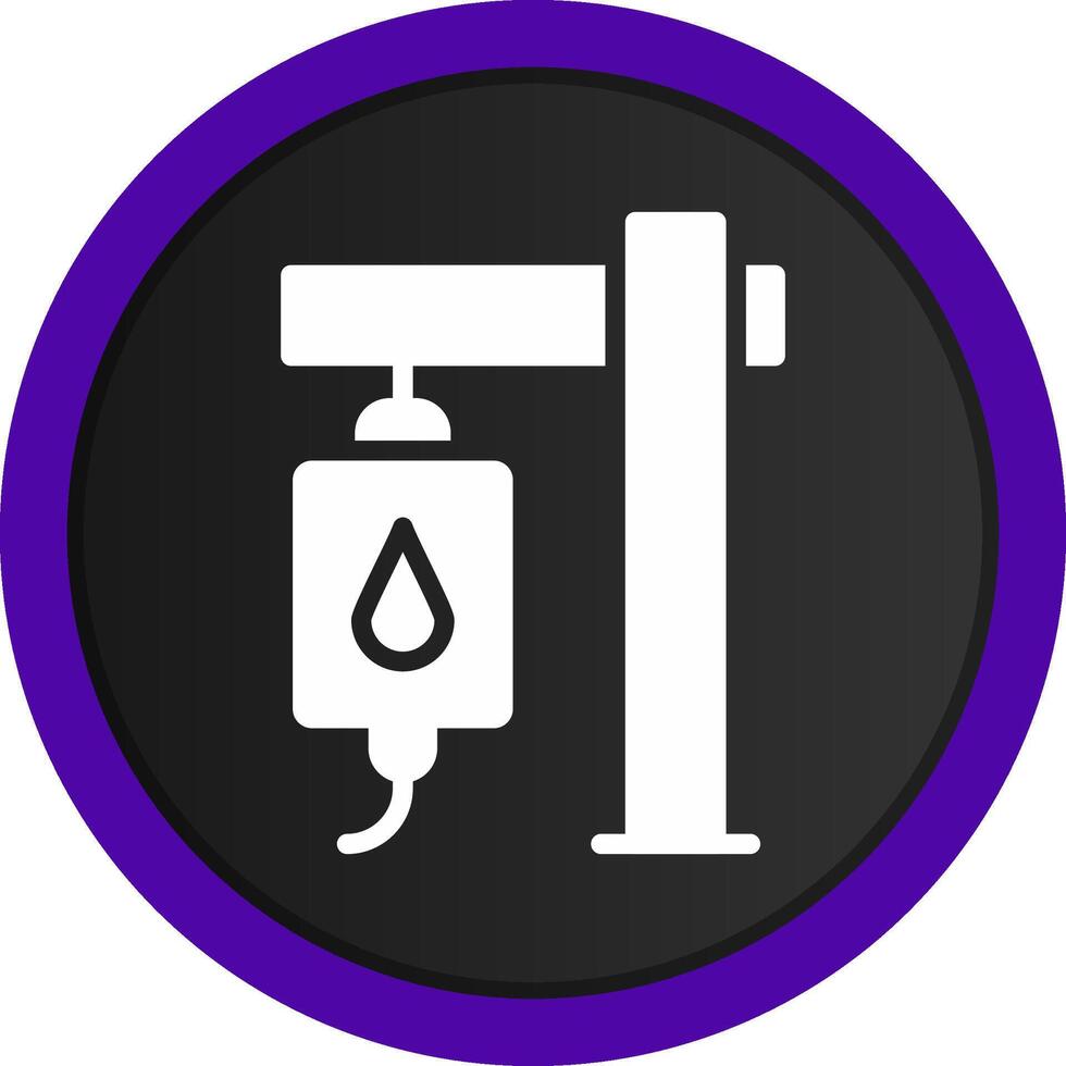 Blood Transfusion Creative Icon Design vector