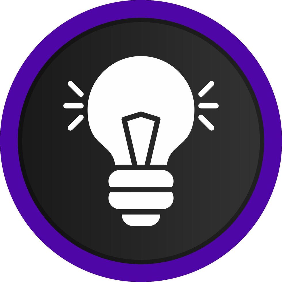 Light Bulb Creative Icon Design vector