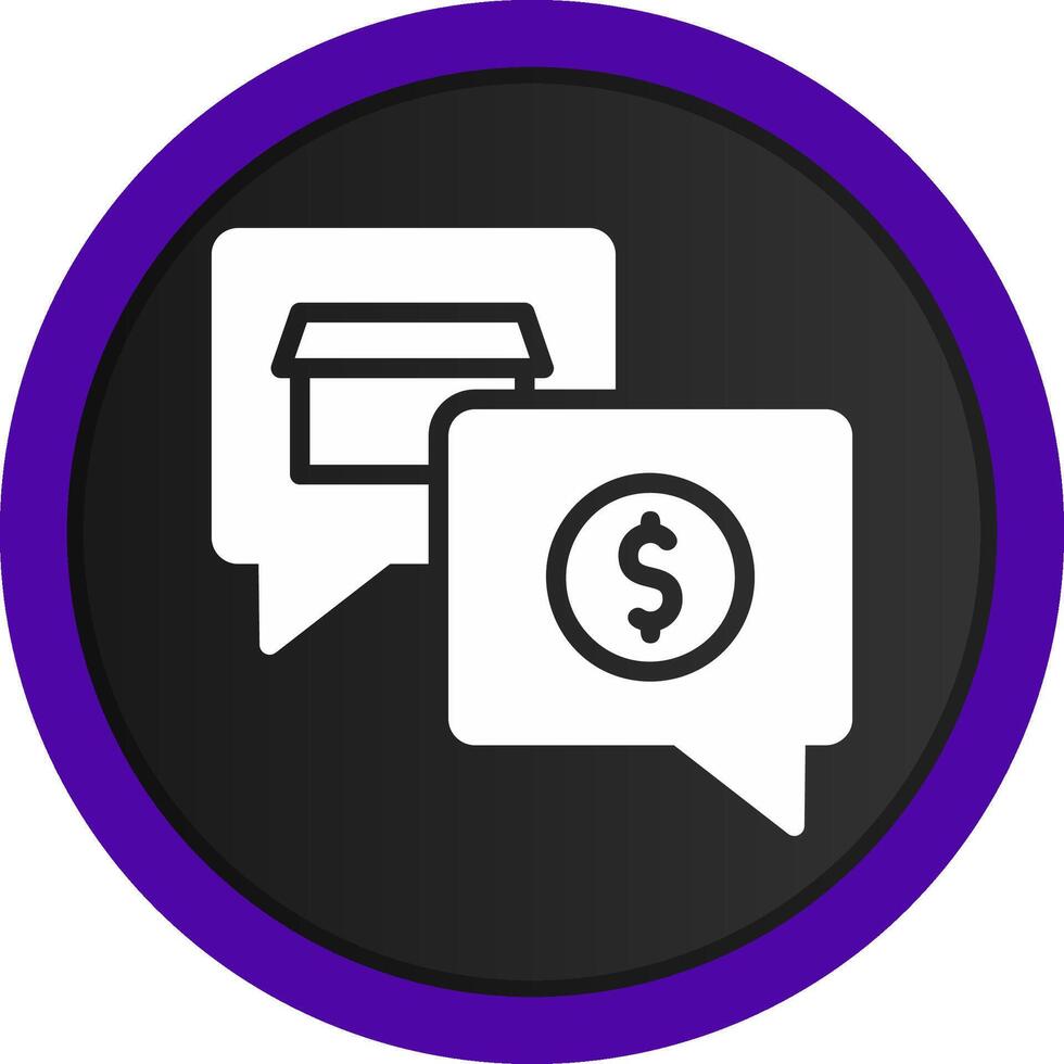 Money Talk Creative Icon Design vector