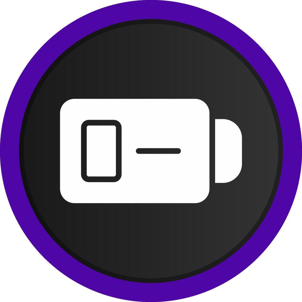 Low Battery Creative Icon Design vector