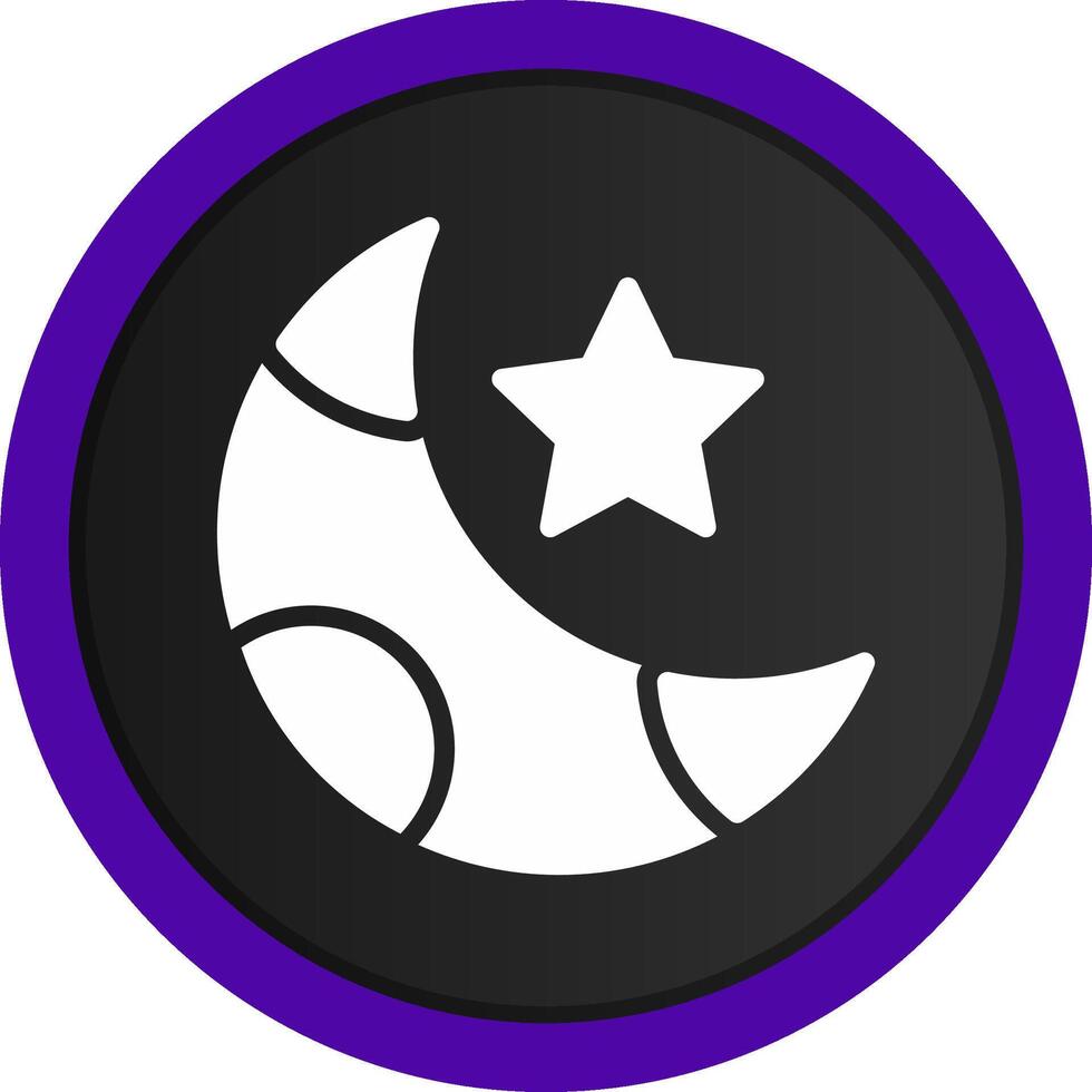 Night Creative Icon Design vector
