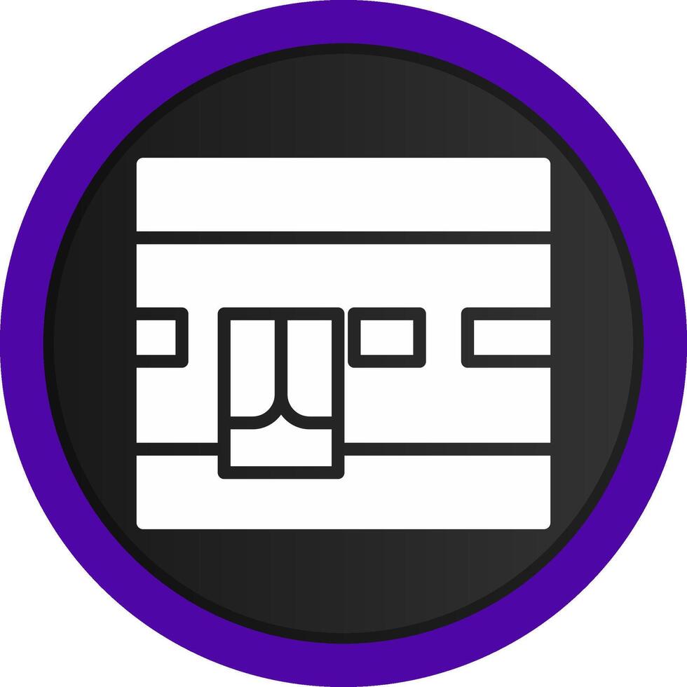 Kaaba Creative Icon Design vector