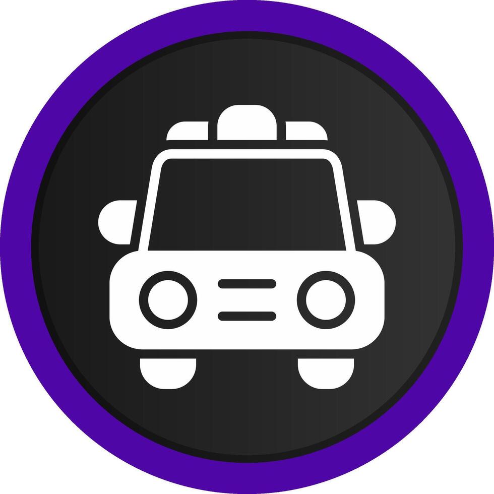 Police Car Creative Icon Design vector