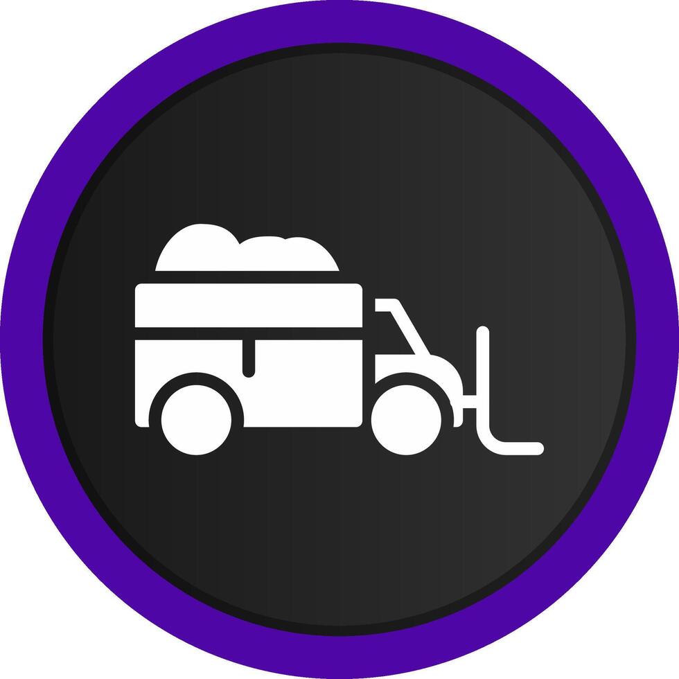 Snowplow Creative Icon Design vector